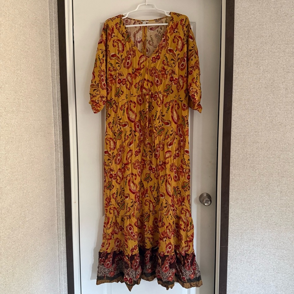Cato Yellow and Red Dress